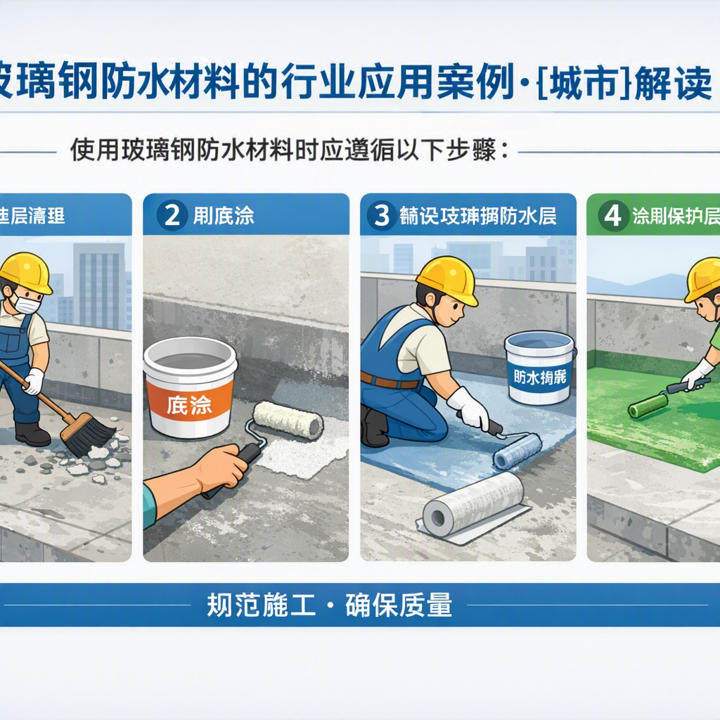 玻璃钢防水材料的行业应用案例,烟台解读
