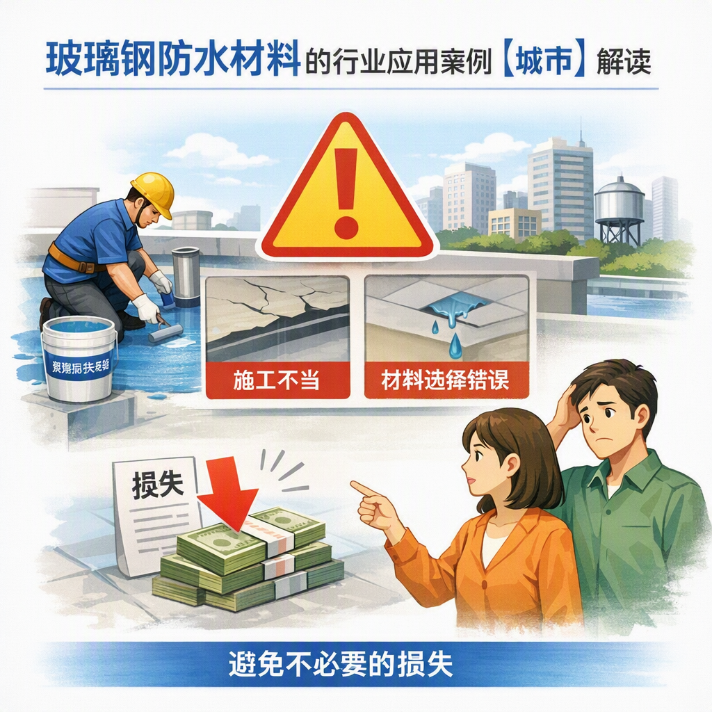 玻璃钢防水材料的行业应用案例,烟台解读