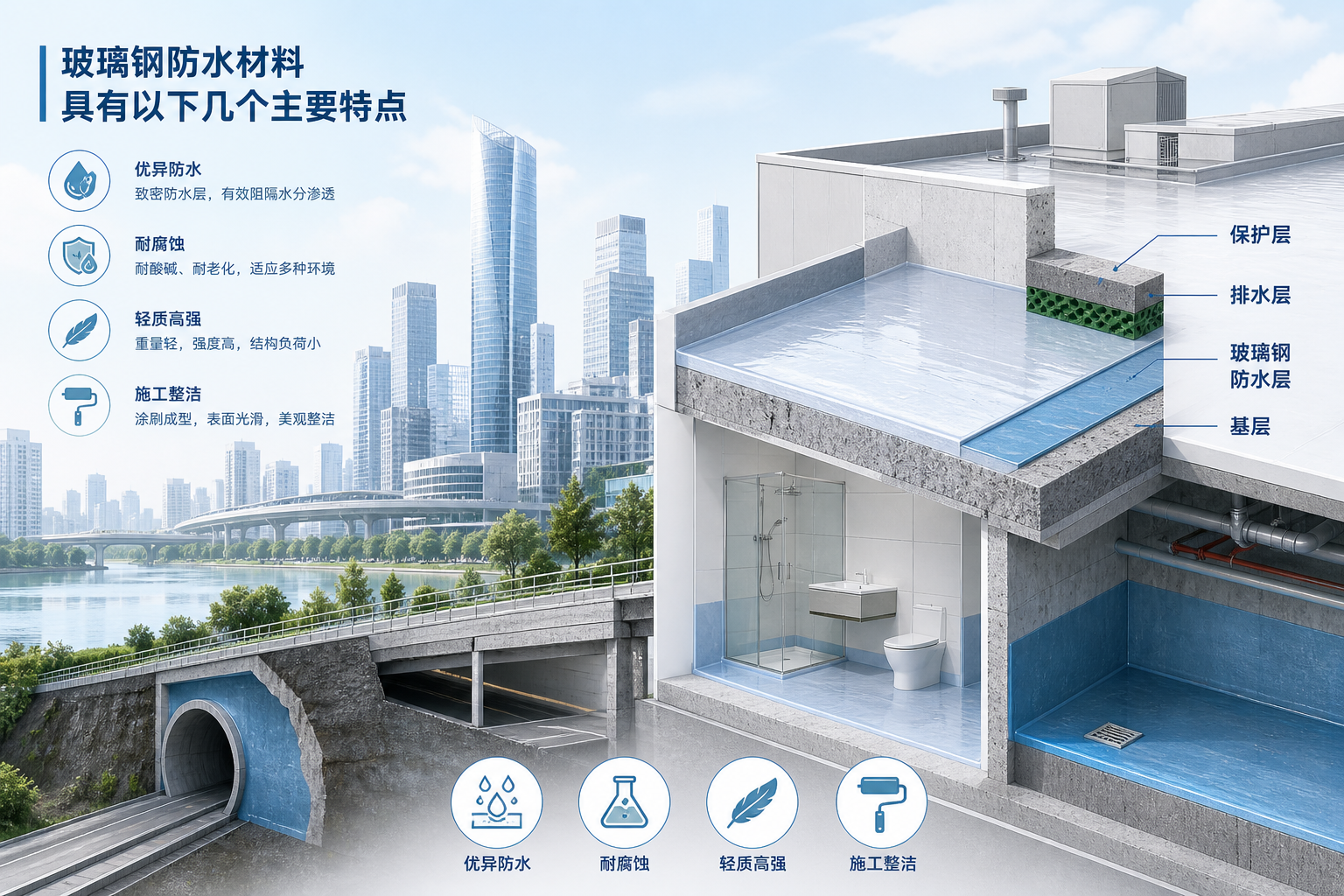 2023年玻璃钢防水材料市场趋势分析,关注 烟台 发展